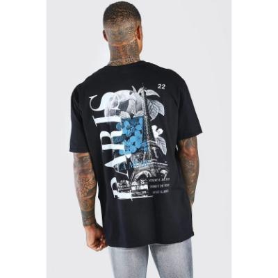 Camiseta gráfica con estampado trasero